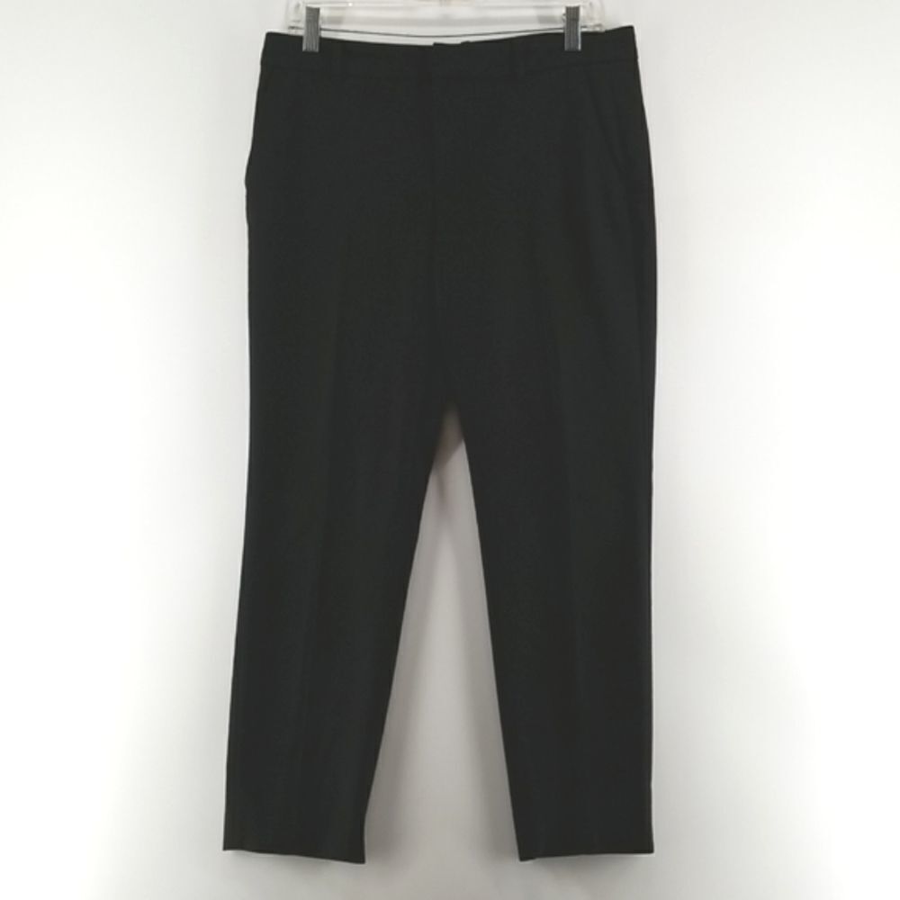 Zara Pants Women's Size Medium Black Dress Belt Loops Front Clip Zipper Closure